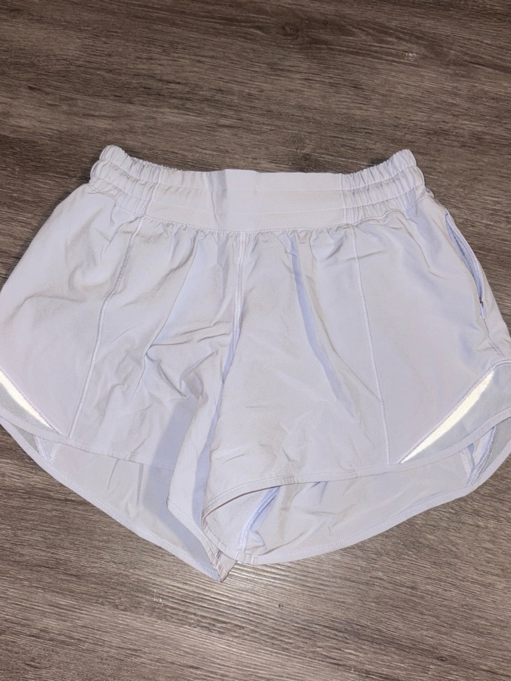 lululemon athletica light purple Hotty hot shorts